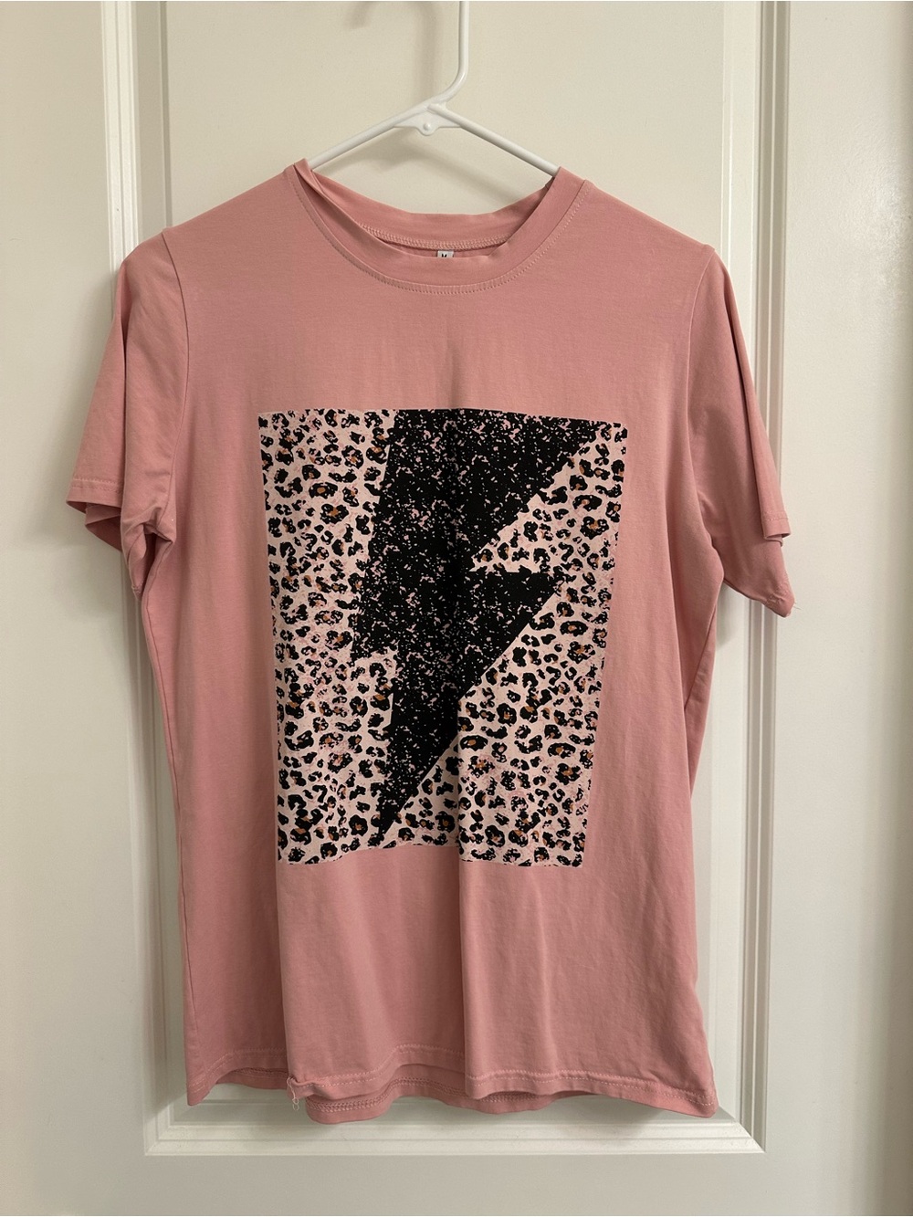 Girls' Pink Graphic Lightning Tee